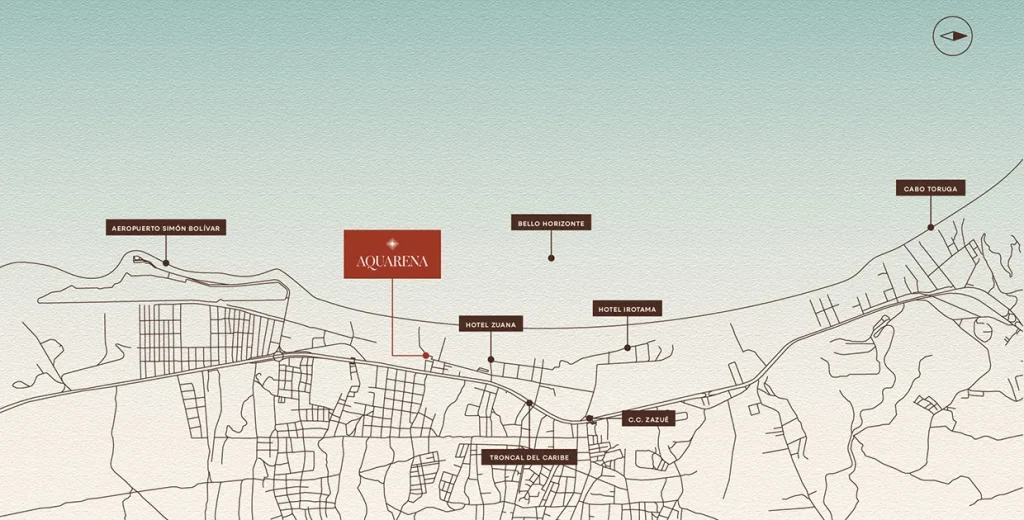 mapa aquarena santamarta